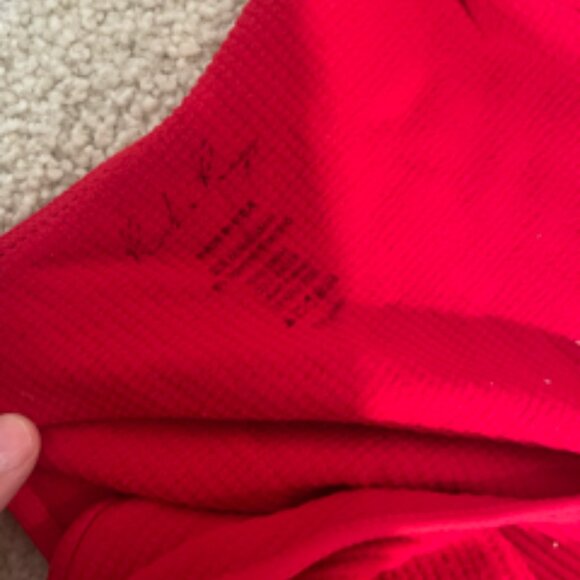 Take The Plunge V-Neck Crop Top Rock N Rags Red - Picture 6 of 6